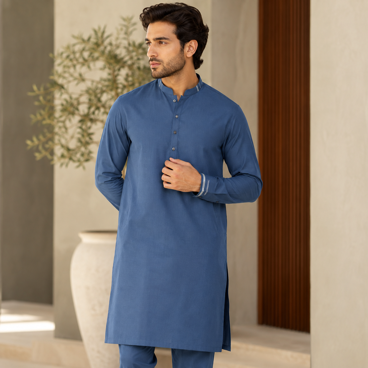 Zalvaro Luxury Steel Bismark Men's Unstitched